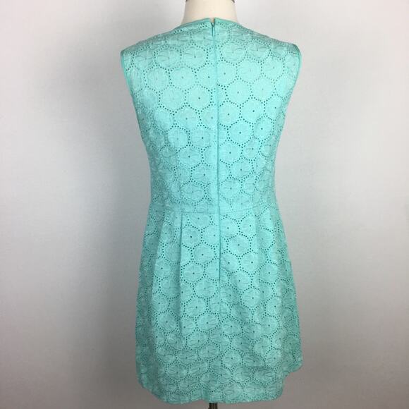 Nanette Lepore Mint Embroidered Lace Sheath Dress size 4 - Picture 4 of 6